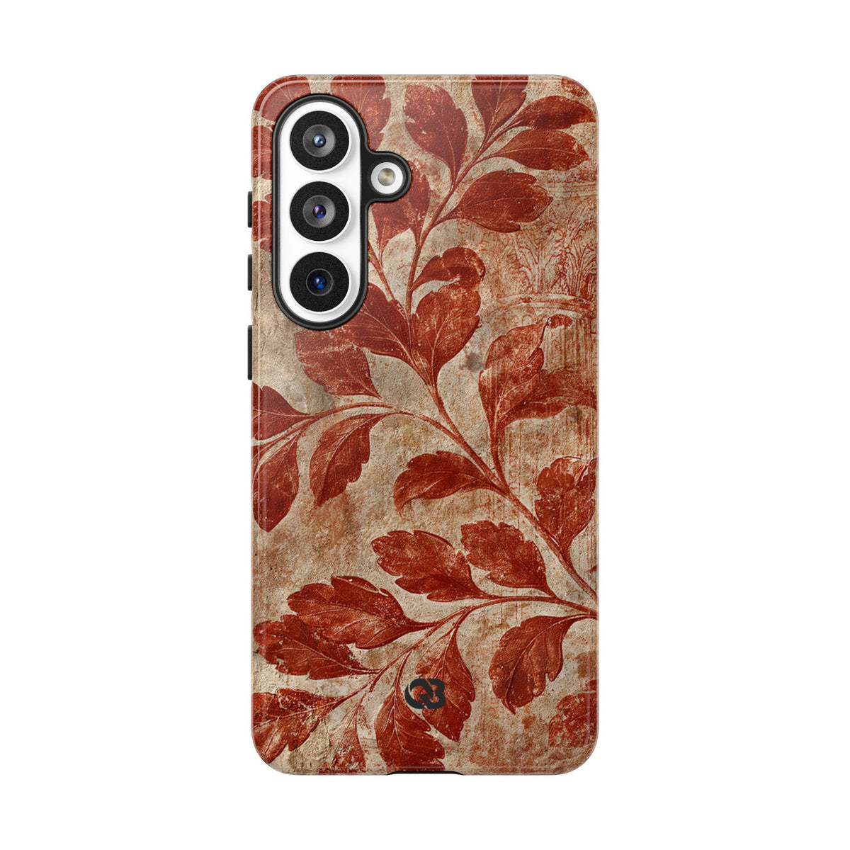 Terracotta Botanical Fresco · Tough Phone Case for Samsung · Red