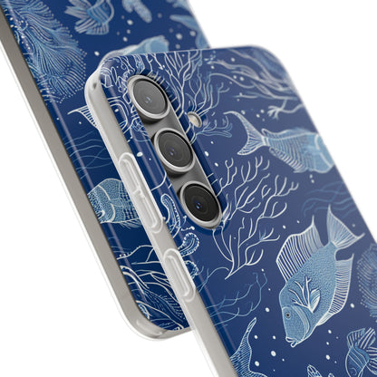 Navy Scale Reef Samsung S24 Plus Case - Soft