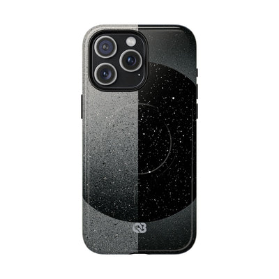 Black Tough 2.0 Magsafe Phone Case for iPhone - Lunar Static Orbit