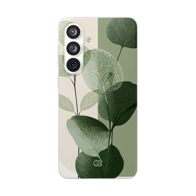 Green Lite Phone Case for Samsung - Sage Leaf Skeletals