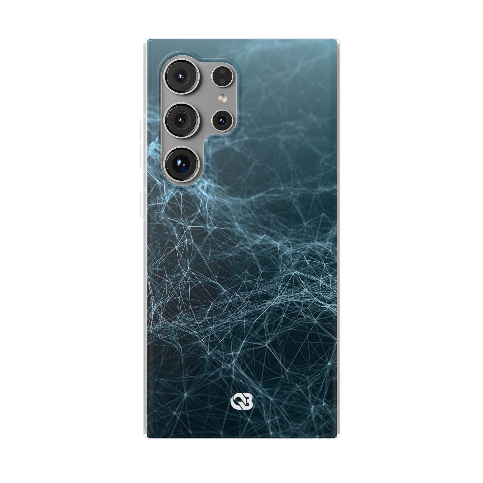 Teal Lite Phone Case for Samsung - Arctic Neural Mesh