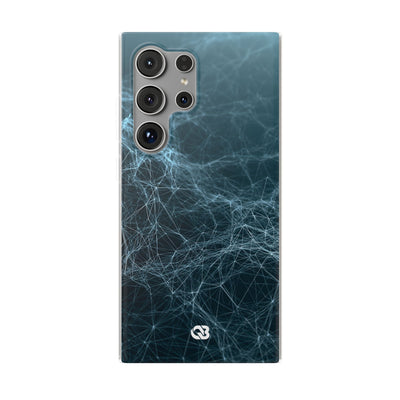 Teal Lite Phone Case for Samsung - Arctic Neural Mesh
