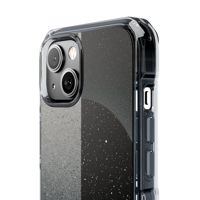 Black Impact MagSafe Phone Case for iPhone - Lunar Static Orbit