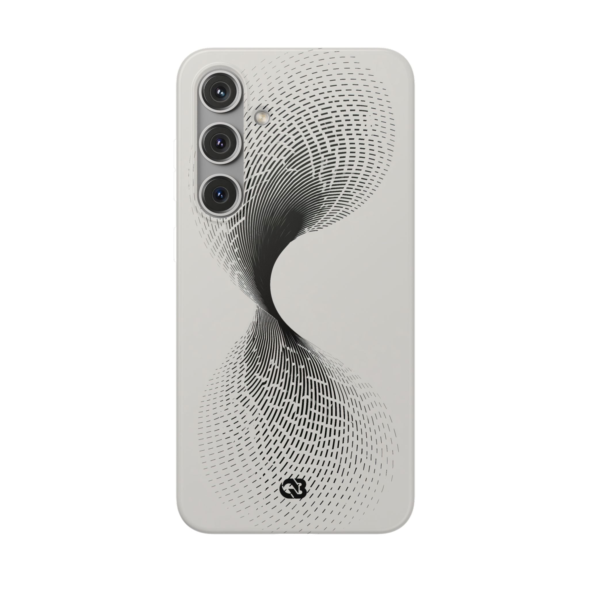 White Lite Phone Case for Samsung - Linear Torsion Grid