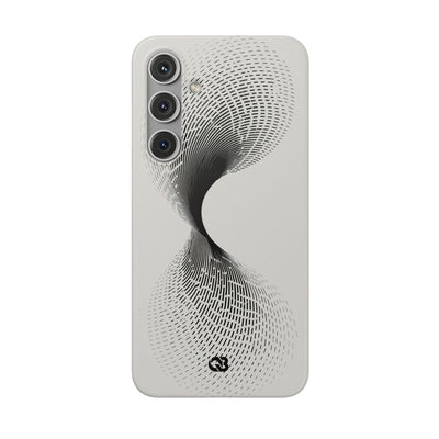 White Lite Phone Case for Samsung - Linear Torsion Grid
