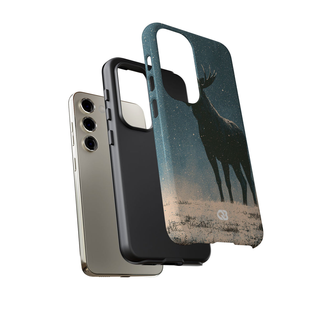 Nordic Boreal Moose · Tough Phone Case for Samsung · Blue