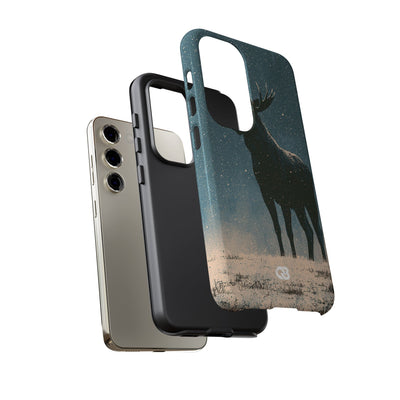 Nordic Boreal Moose · Tough Phone Case for Samsung · Blue