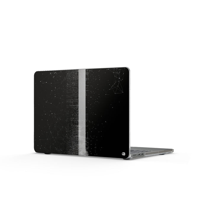Monolithic Wireframe · Clear Hard Case for MacBook · Black