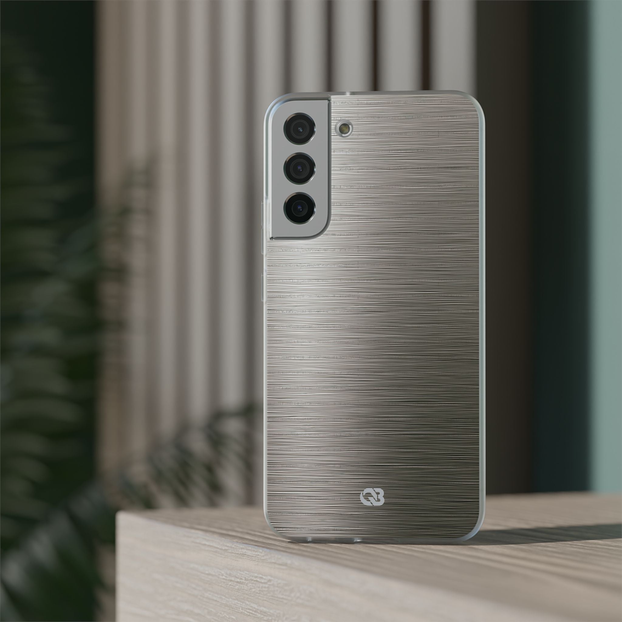 Grey Lite Phone Case for Samsung - Brushed Industrial Steel