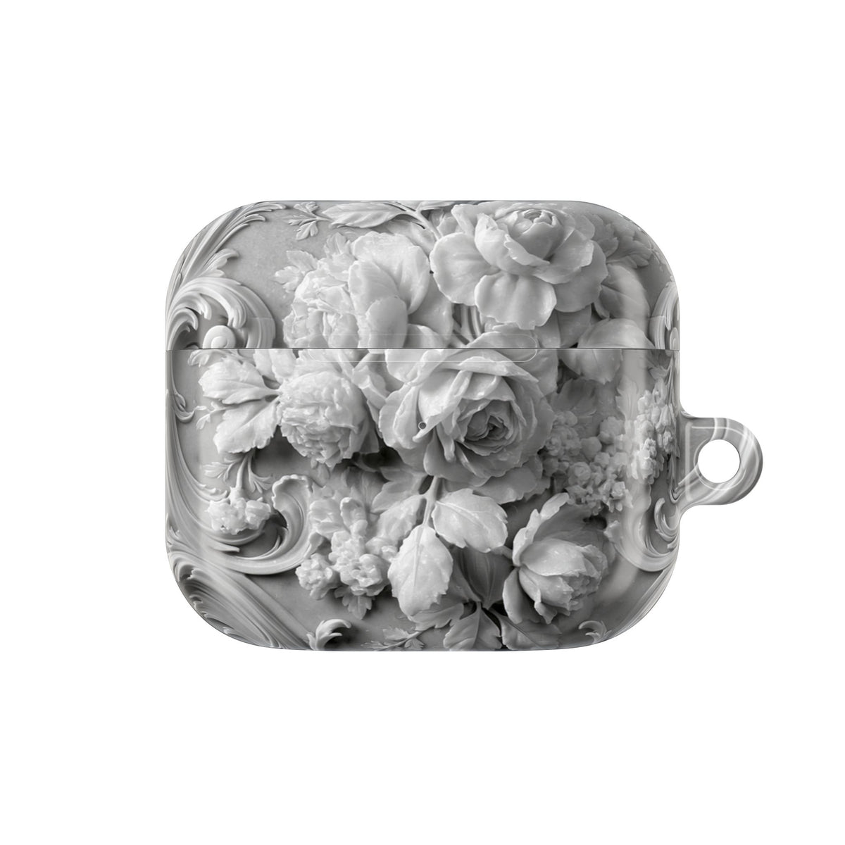 Rococo Marble Rose · Hard Case for AirPods & AirPods Pro · White