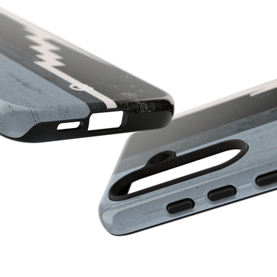 Grey Tough Phone Case for Samsung - Industrial Concrete Void
