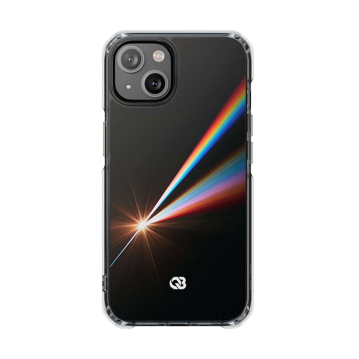 Spectral Refraction · Clear Impact Magnetic Phone Case for iPhone · Black