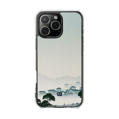 Misty Dynasty Horizon · Clear Impact Magnetic Phone Case for iPhone ·  Blue