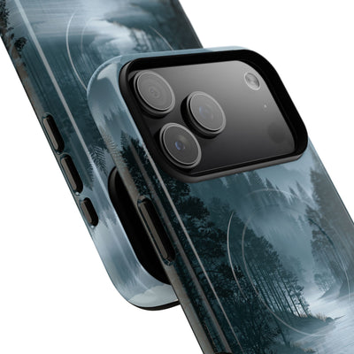 Silent Nordic Fjord · Tough 2.0 Magnetic Phone Case for iPhone · Blue