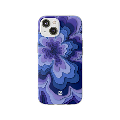 Periwinkle Strata Bloom · Lite Phone Case for iPhone ·  Purple