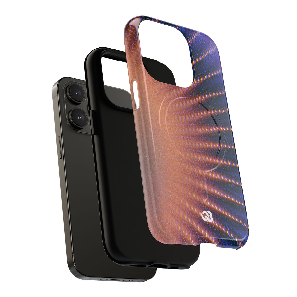Luminous Aura Burst · Tough 2.0 Magnetic Phone Case for iPhone · Blue