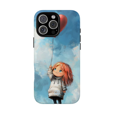 Crimson Heart Sky · Tough Phone Case for iPhone