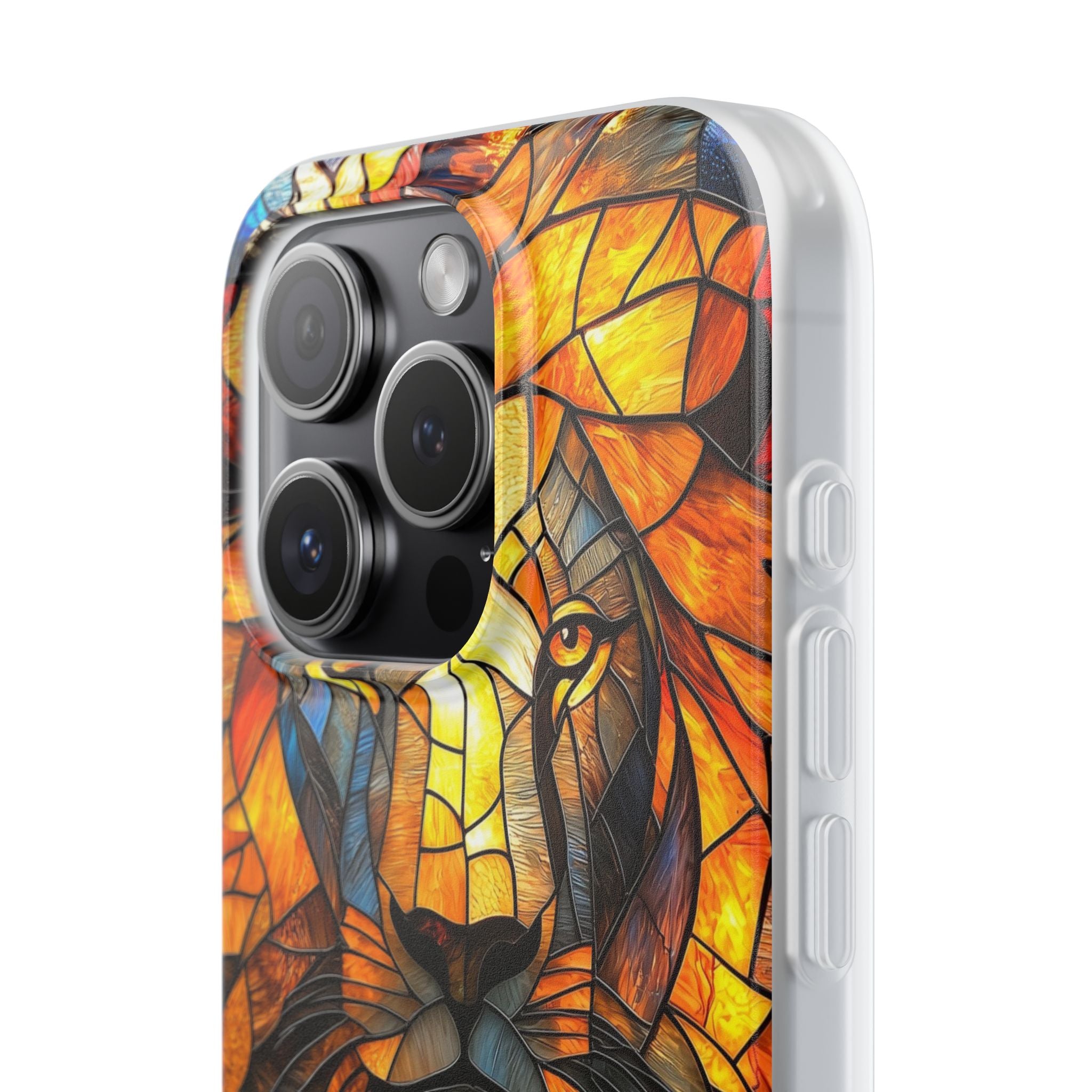 Amber Glass Lion · Soft Phone Case for iPhone