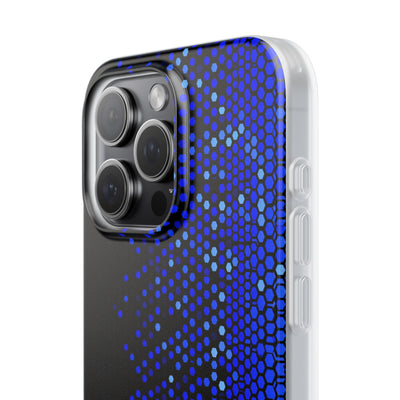 Cobalt Hex Dispersion · Lite Phone Case for iPhone ·  Blue