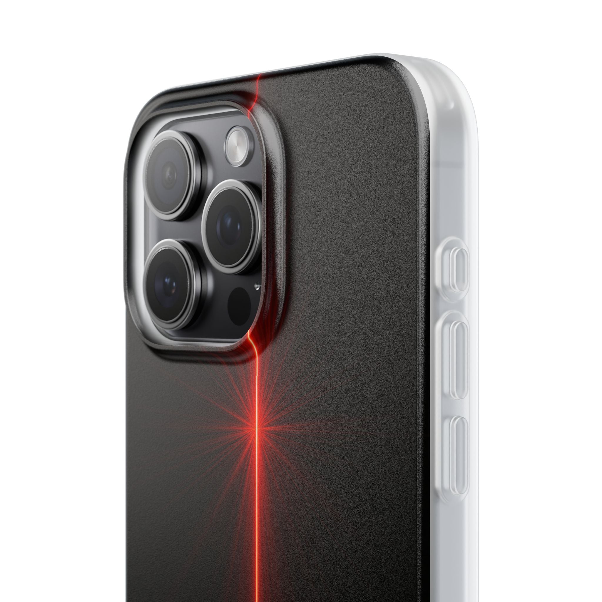 Red Lite Phone Case for iPhone - Crimson Flare Vector