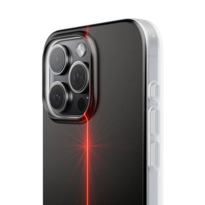 Red Lite Phone Case for iPhone - Crimson Flare Vector