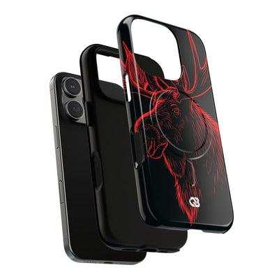 Nordic Elk · Tough 2.0 Magnetic Phone Case for iPhone · Black