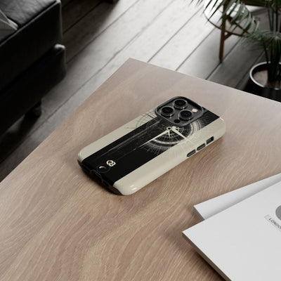 Beige Tough Phone Case for iPhone - Zenith Vector Spire