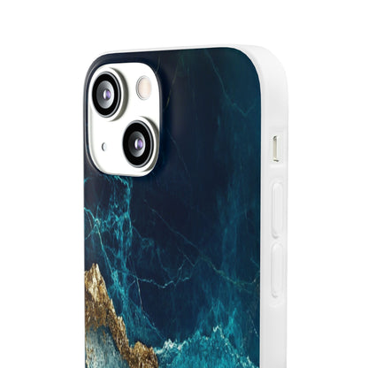 Jagged Gold Split iPhone 13 mini Case - Soft