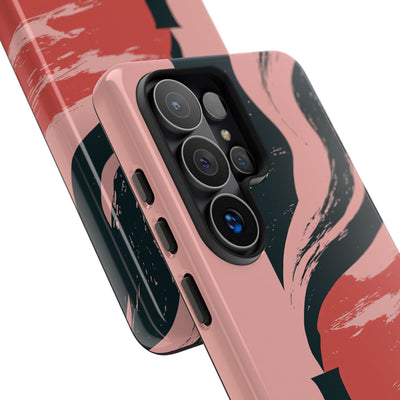 Pink Tough Phone Case for Samsung - Cinder Rose Plume