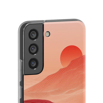 Red Lite Phone Case for Samsung - Crimson Ridge Lines