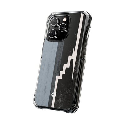 Grey Impact MagSafe Phone Case for iPhone - Industrial Concrete Void