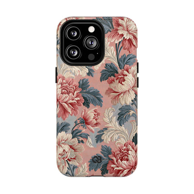 Blush Peony Jacquard · Tough 2.0 Magnetic Phone Case for iPhone · Pink