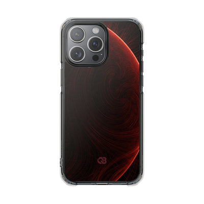 Red Impact MagSafe Phone Case for iPhone - Crimson Flare Flux