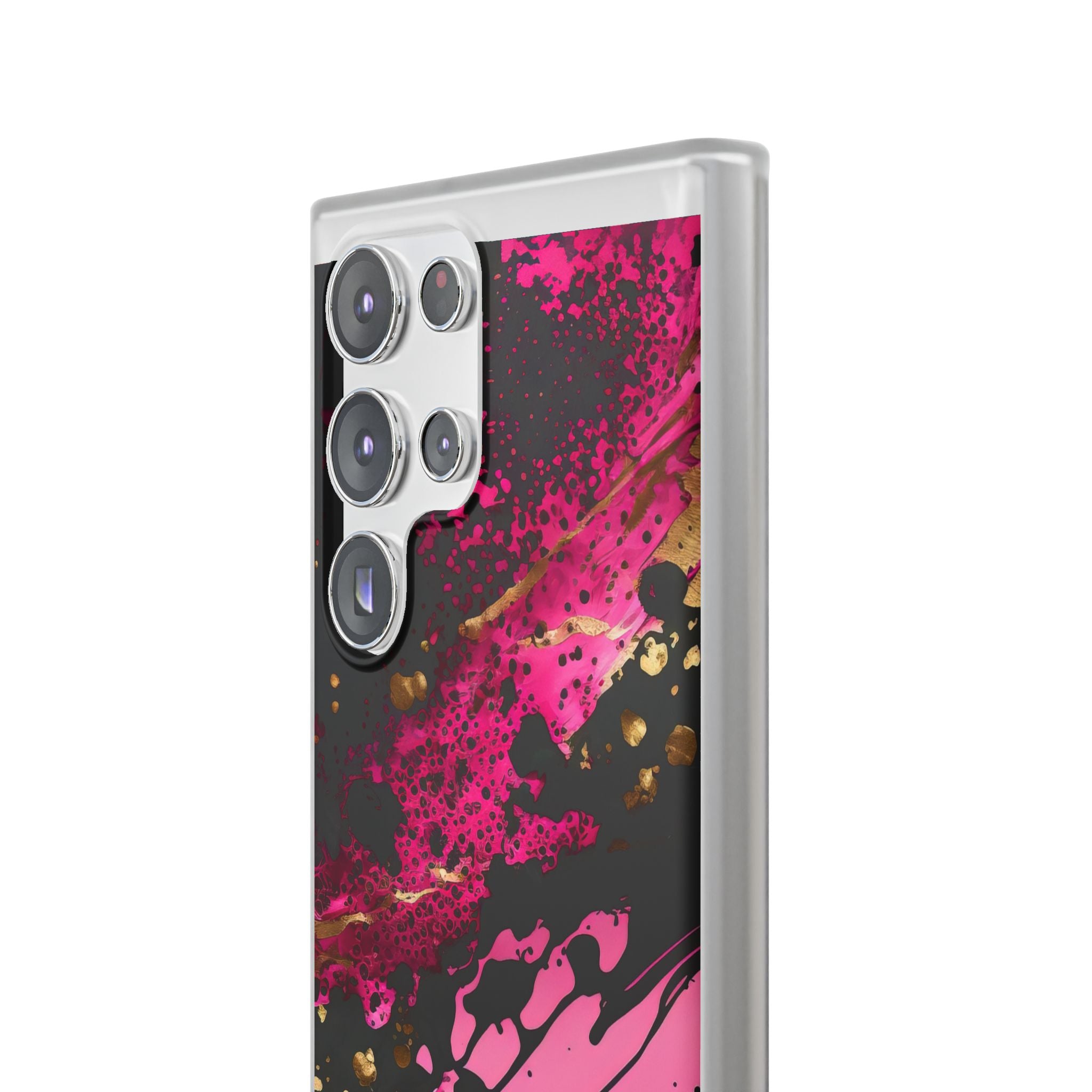 Magenta Liquid Gold · Soft Handyhülle für Samsung