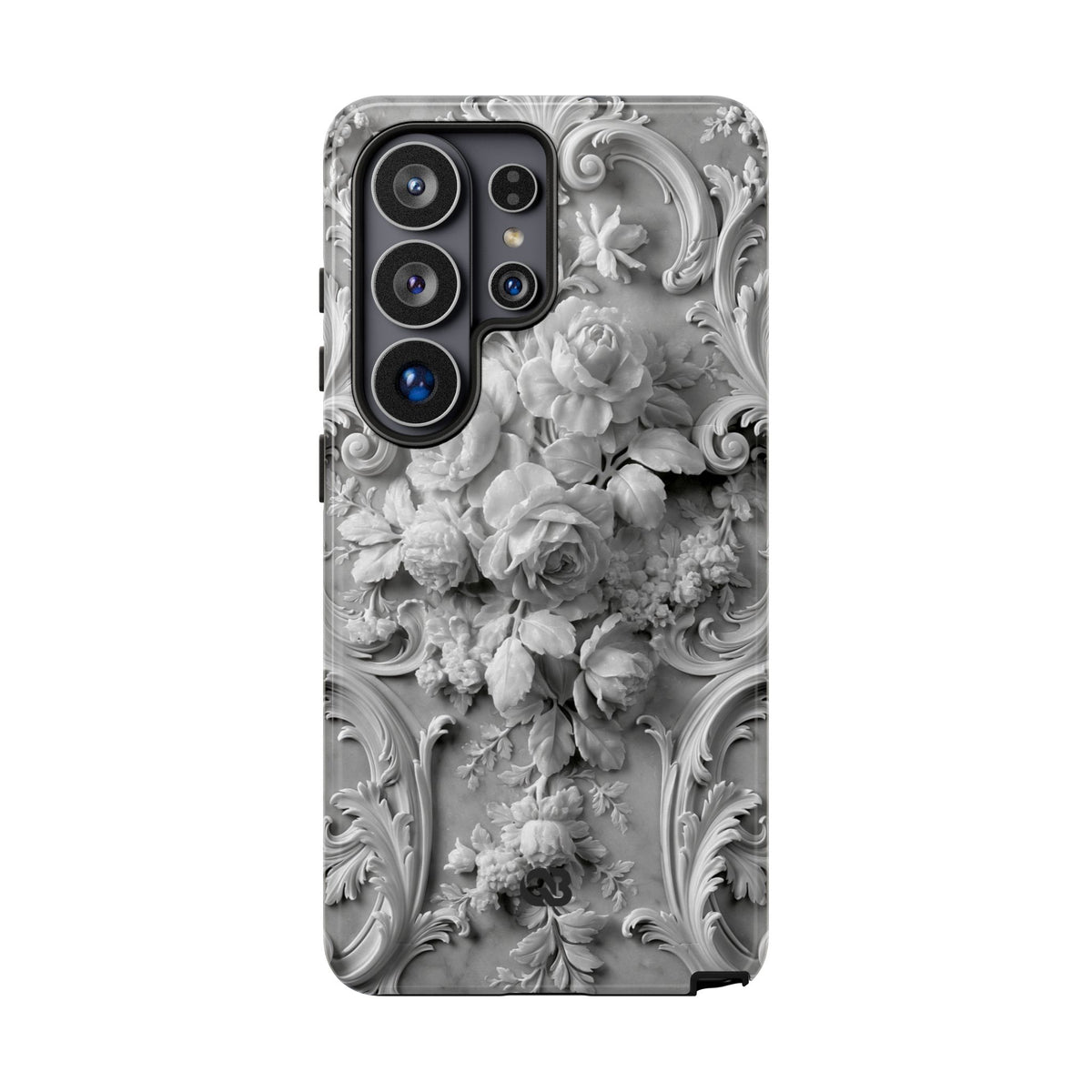 Rococo Marble Rose · Tough Phone Case for Samsung · White