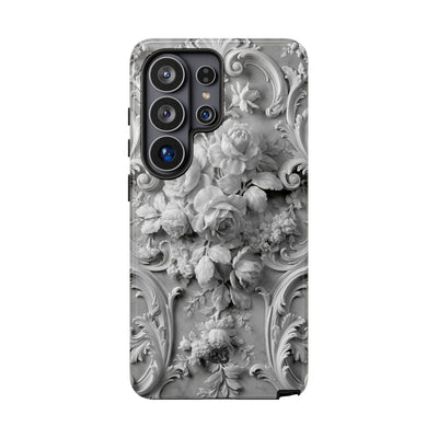 Rococo Marble Rose · Tough Phone Case for Samsung · White