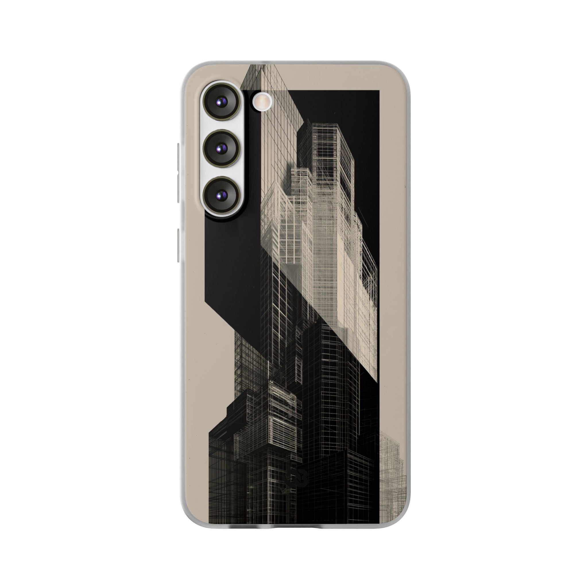 Beige Lite Phone Case for Samsung - Monolith Urban Grid