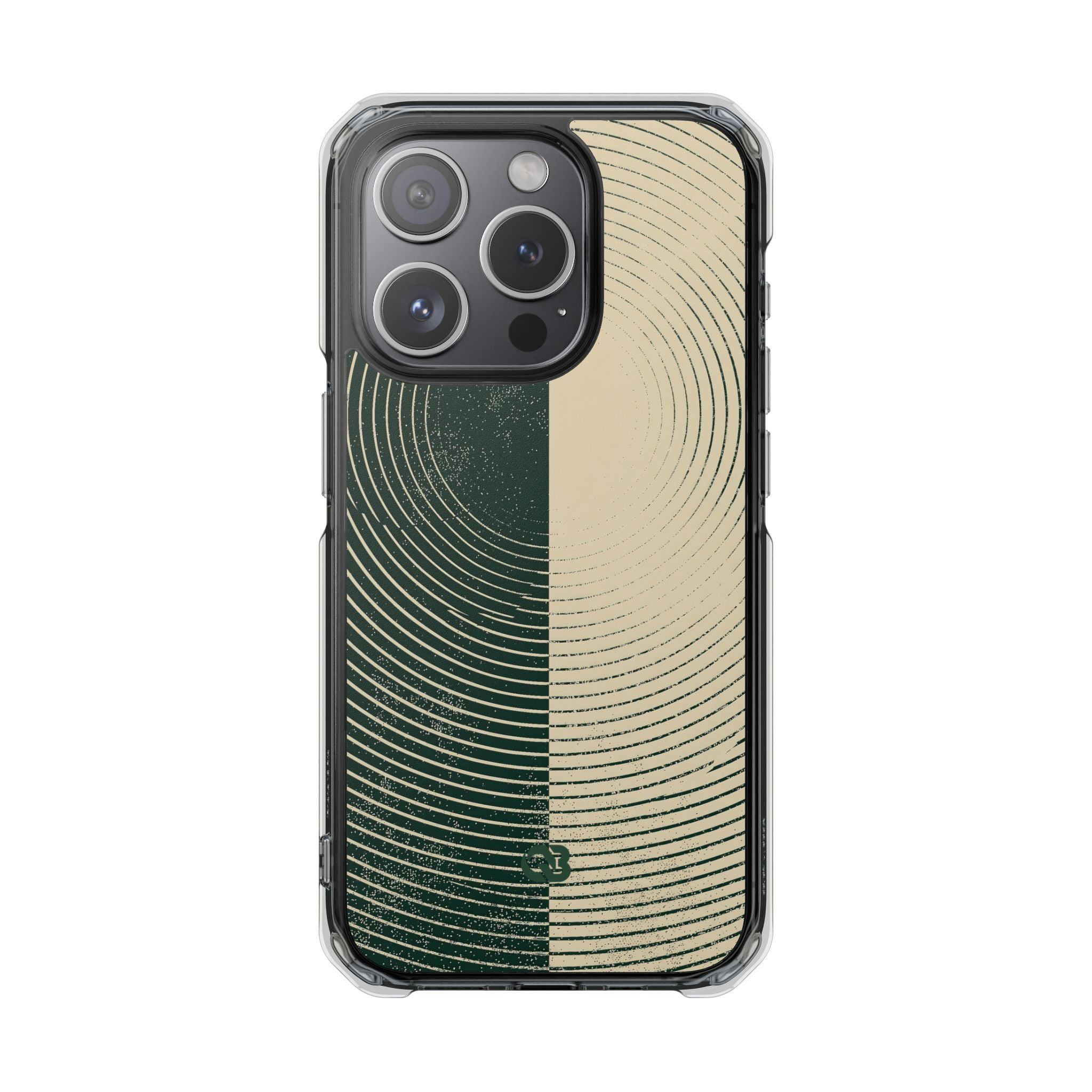 Green Impact MagSafe Phone Case for iPhone - Evergreen Split Grain