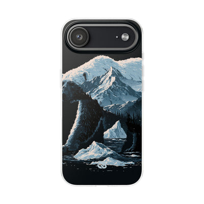 Nordic Arctic Bear · Lite Phone Case for iPhone ·  Black