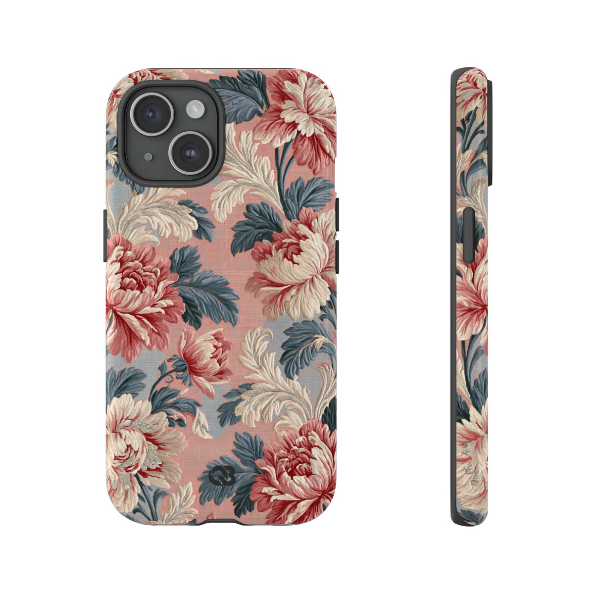 Blush Peony Jacquard · Tough Phone Case for iPhone · Pink