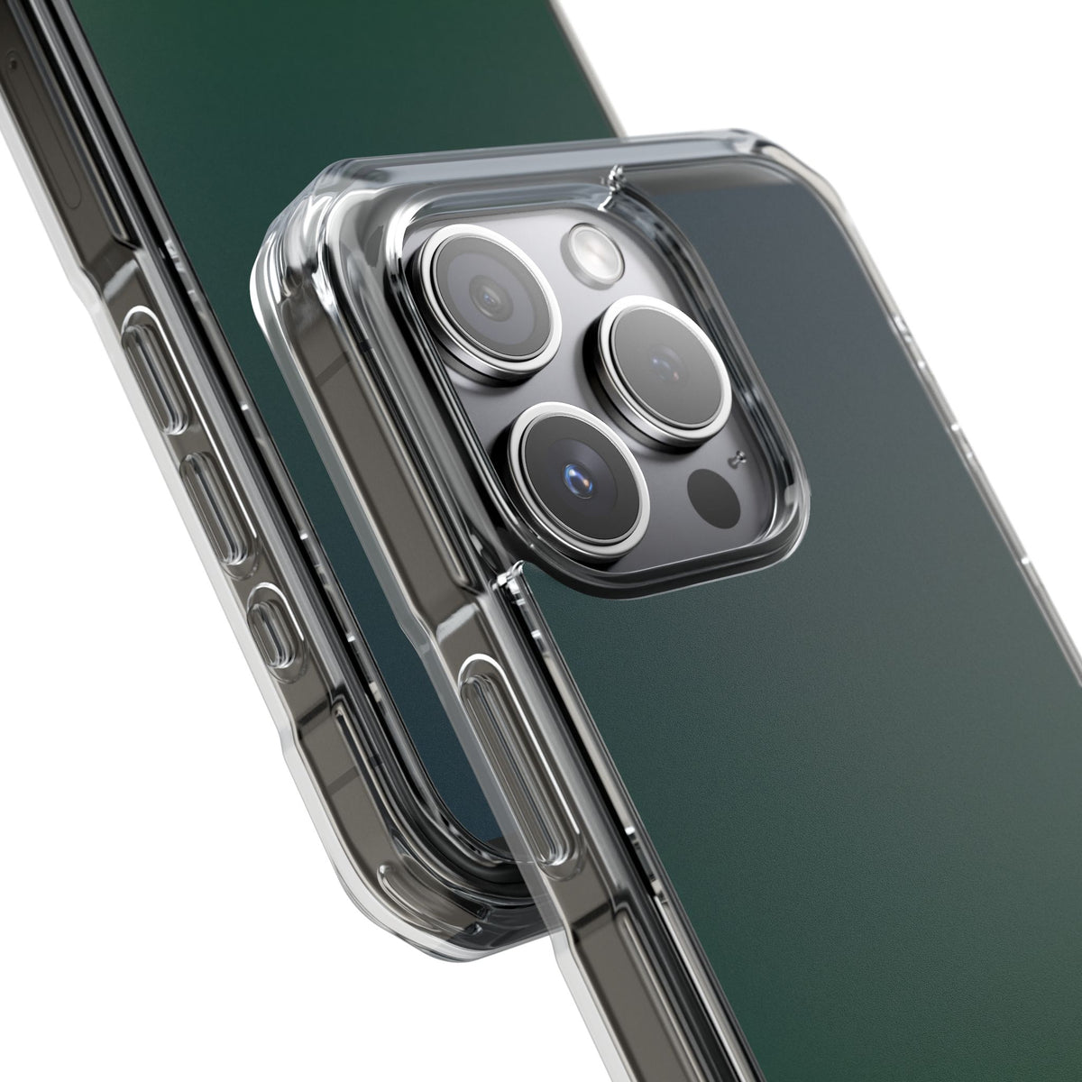 Deep Forest Nocturne · Clear Impact Magnetic Phone Case for iPhone · Green