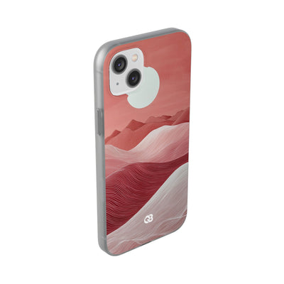 Crimson Dune Horizon · Soft Phone Case for iPhone