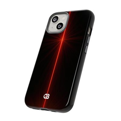 Red Tough Phone Case for iPhone - Crimson Flare Vector