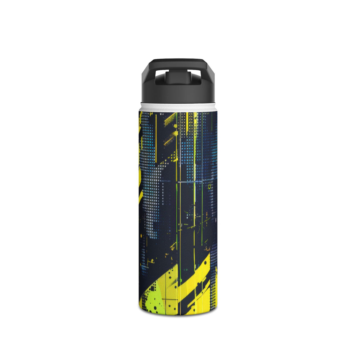 Acid Hazard · Insulated Water Bottle · Yellow