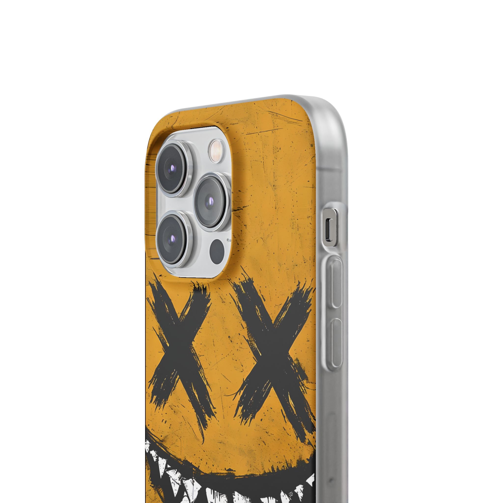 Gezacktes Lächeln Gelb iPhone 14 Pro Case - Soft