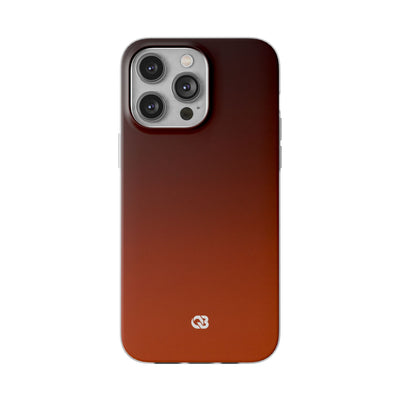 Orange Lite Phone Case for iPhone - Obsidian Ember Fade