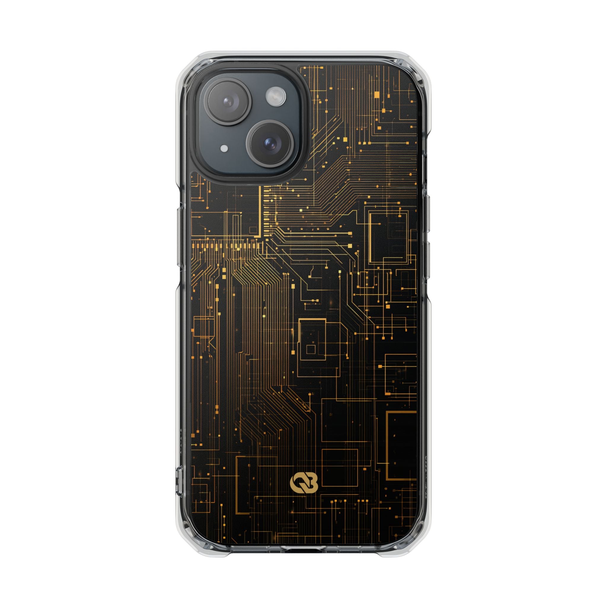 Gold Impact MagSafe Phone Case for iPhone - Amber Core Mainframe
