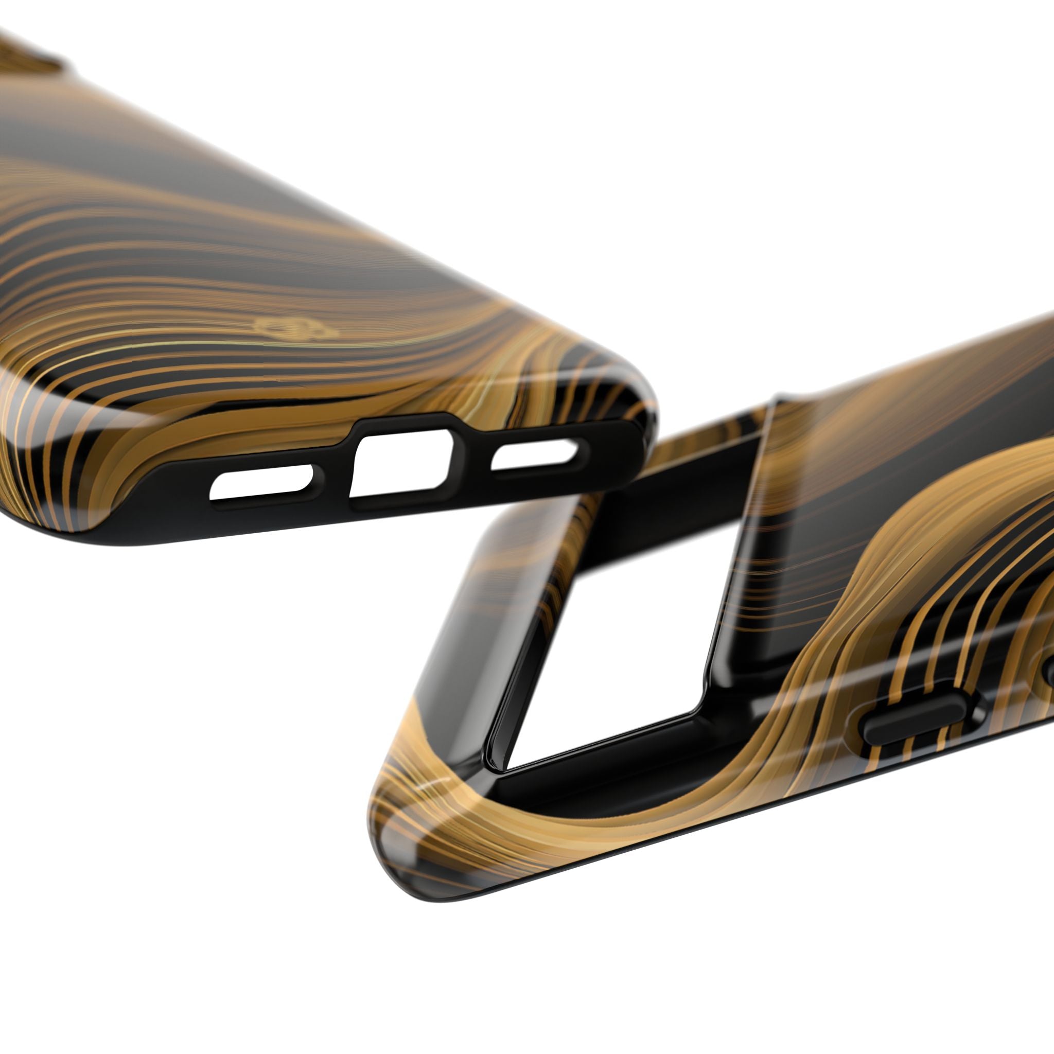 Gold Tough Phone Case for Google Pixel - Molten Copper Strands