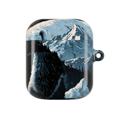 Nordic Arctic Bear · Hard Case for AirPods & AirPods Pro · Black