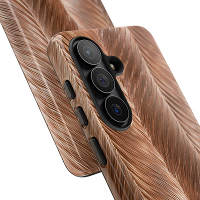Rose Gold Weave · Tough Phone Case for Samsung · Brown
